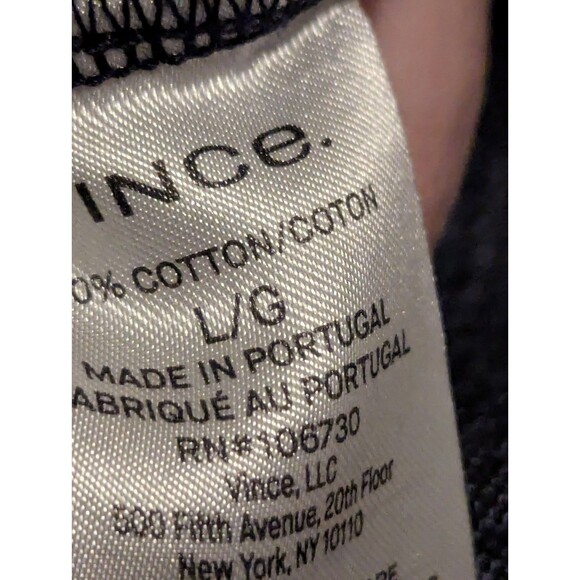 Vince Camuto Shirt Mens Large Button Down Blue Stretch Geometric Designer $125 - Picture 7 of 7